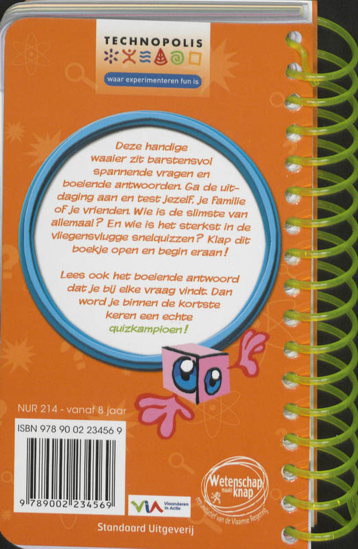 Achterkant van Quiz je slim! Ongelooflijk maar waar!