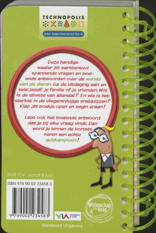 Achterkant van Quiz je slim!