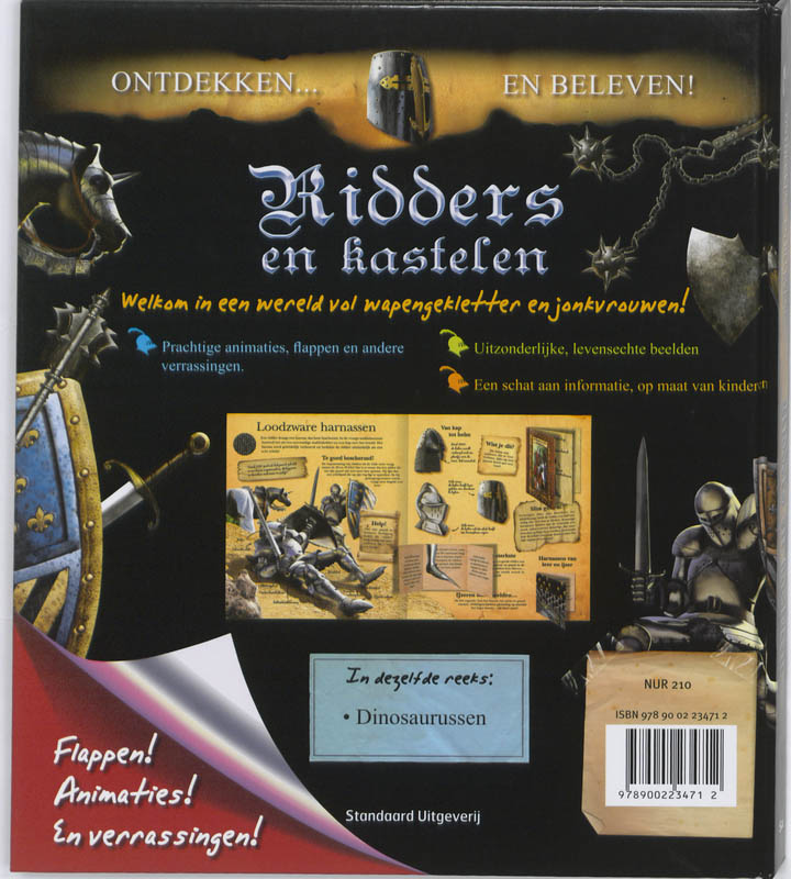 Achterkant van Ridders en kastelen
