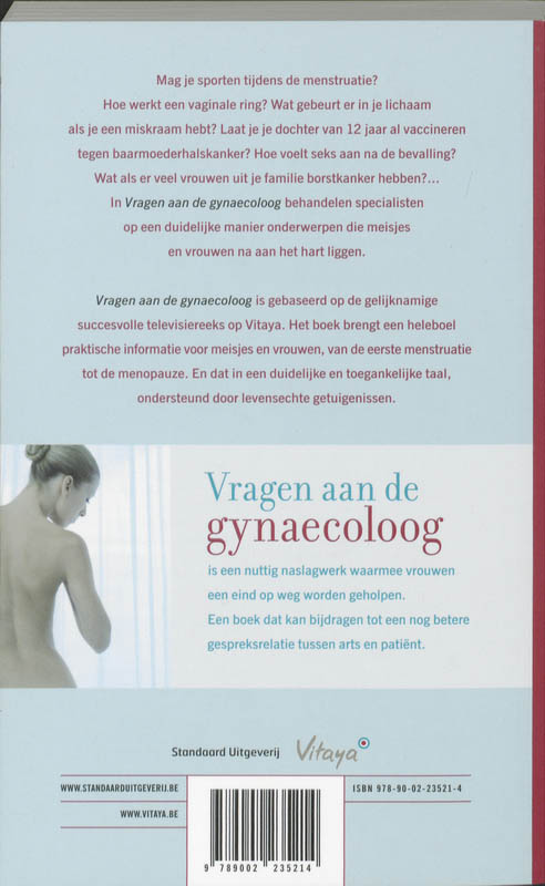Achterkant van Vragen aan de gynaecoloog