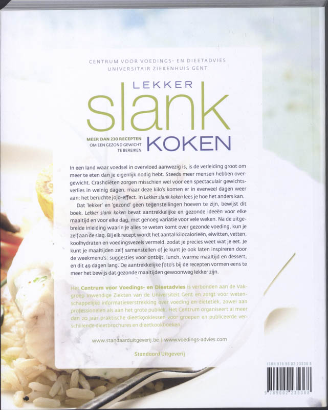 Achterkant van Lekker slank koken