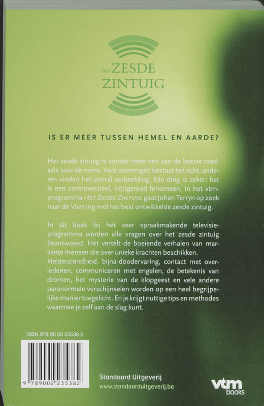 Achterkant van Het zesde zintuig