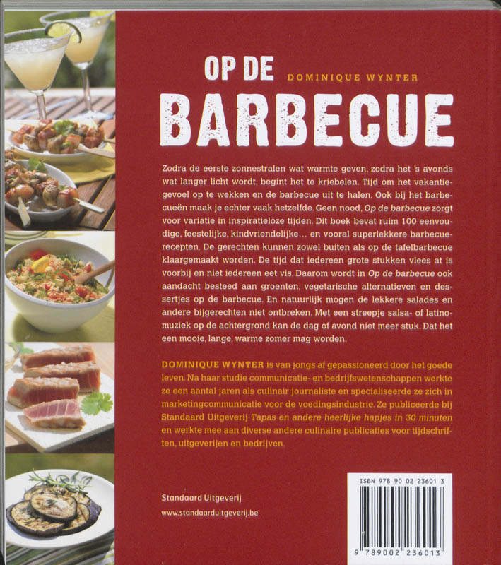 Achterkant van Op de barbecue