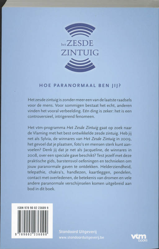Achterkant van Het zesde zintuig