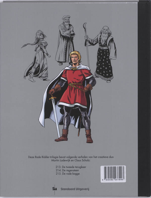 Achterkant van De Rode Ridder Trilogie
