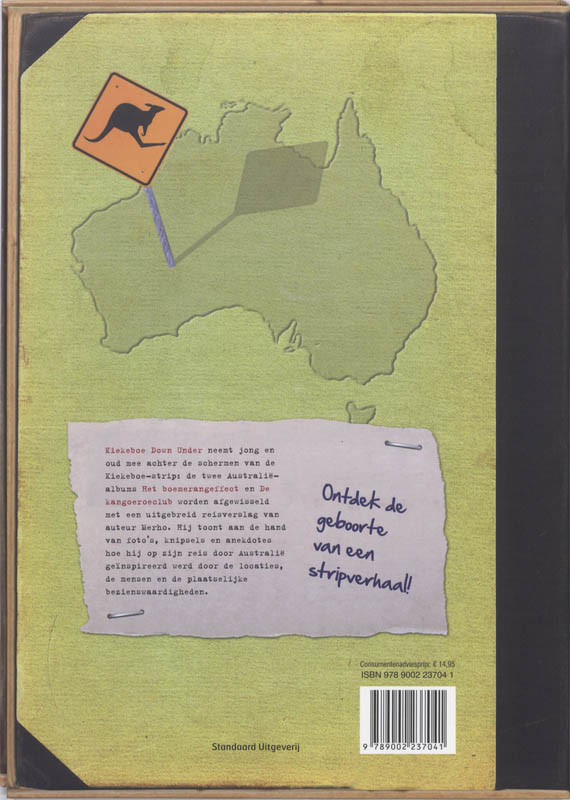 Achterkant van Kiekeboe Down Under