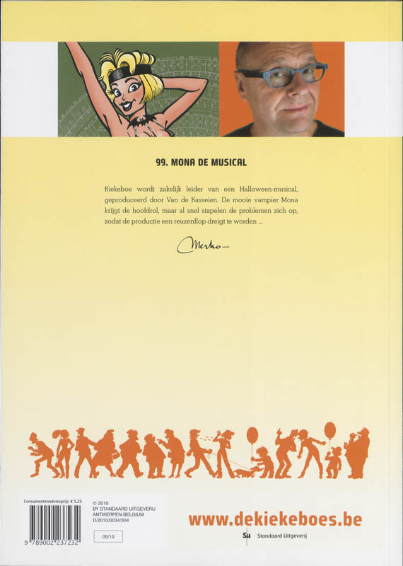 Achterkant van Mona, de musical