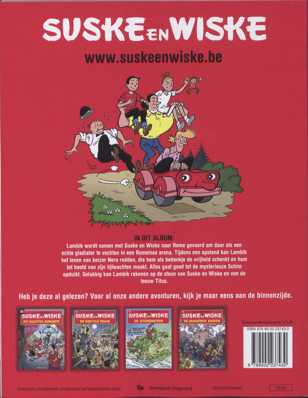Achterkant van Het geheim van de gladiatoren