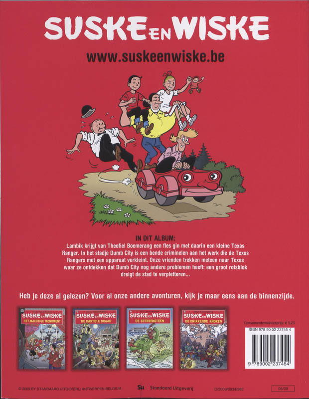 Achterkant van De Texasrakkers