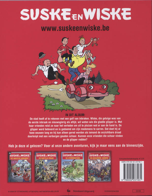 Achterkant van De gladde glipper