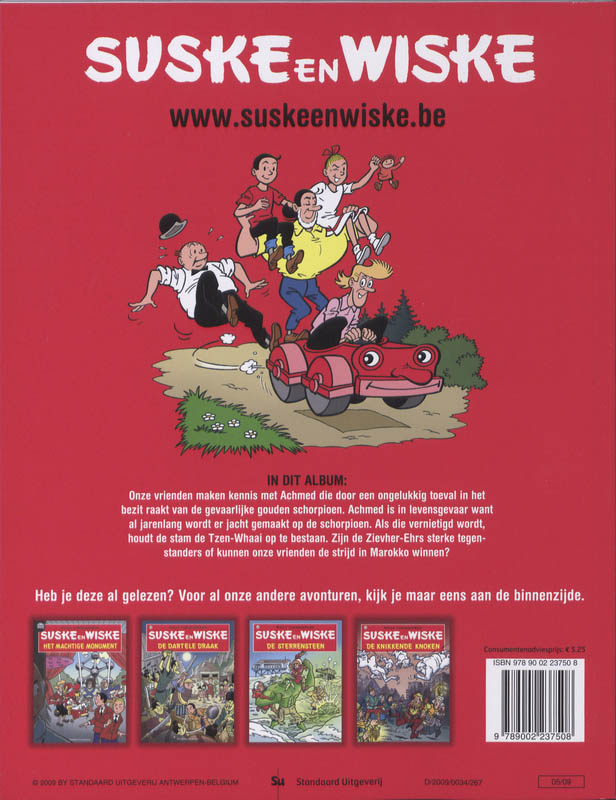 Achterkant van De scherpe schorpioen