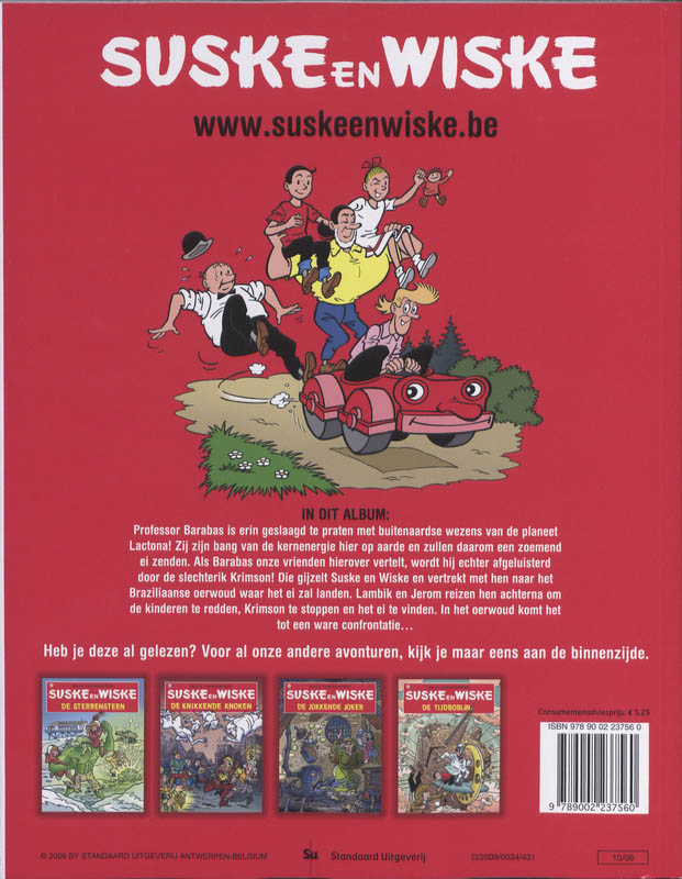 Achterkant van Het zoemende ei