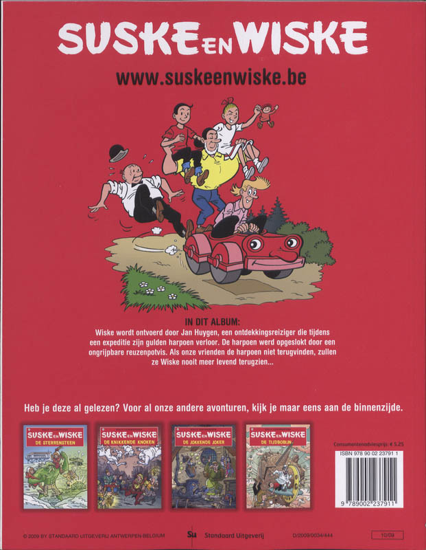 Achterkant van De gulden harpoen
