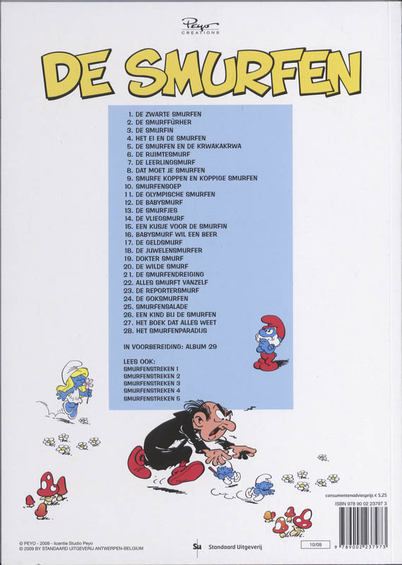 Achterkant van De Smurfin