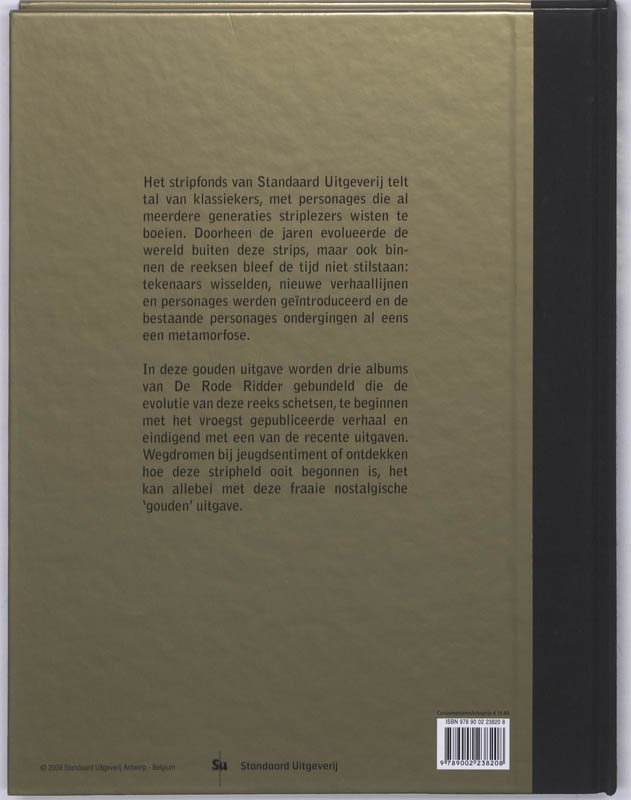 Achterkant van De Rode Ridder feesteditie