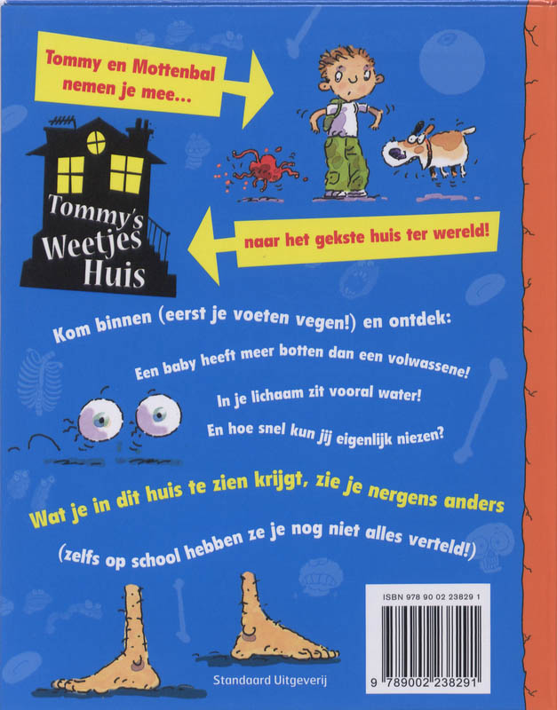 Achterkant van Tommy's Weetjeshuis Het Menselijk Lichaam