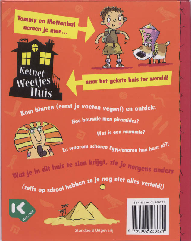 Achterkant van Ketnet Weetjeshuis In het oude Egypte