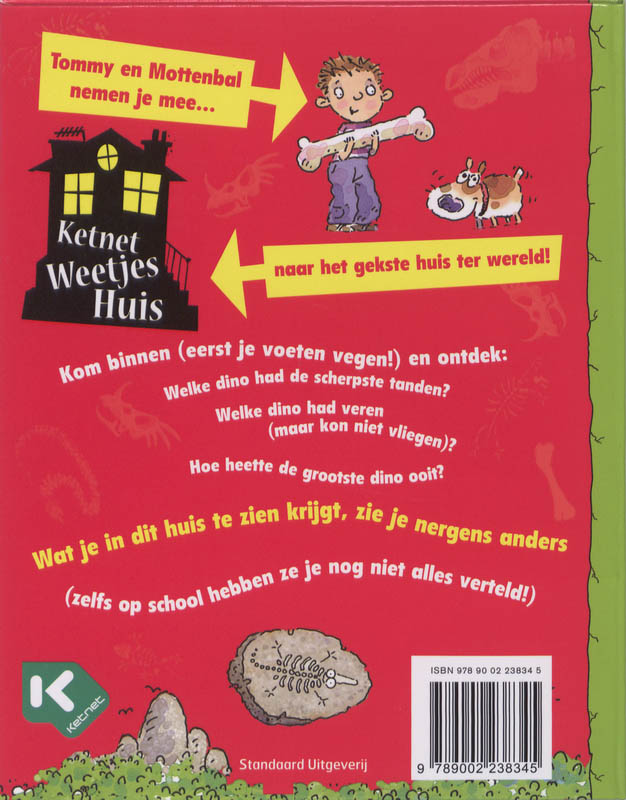 Achterkant van Weetjeshuis Dinosaurussen