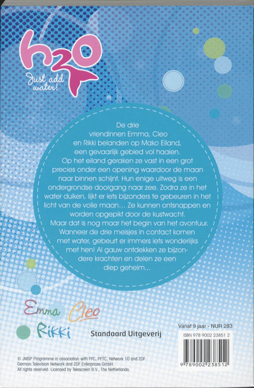 Achterkant van H2O In het licht van de maan