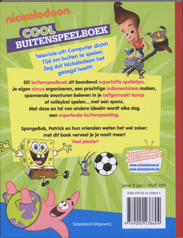 Achterkant van Cool buitenspeelboek