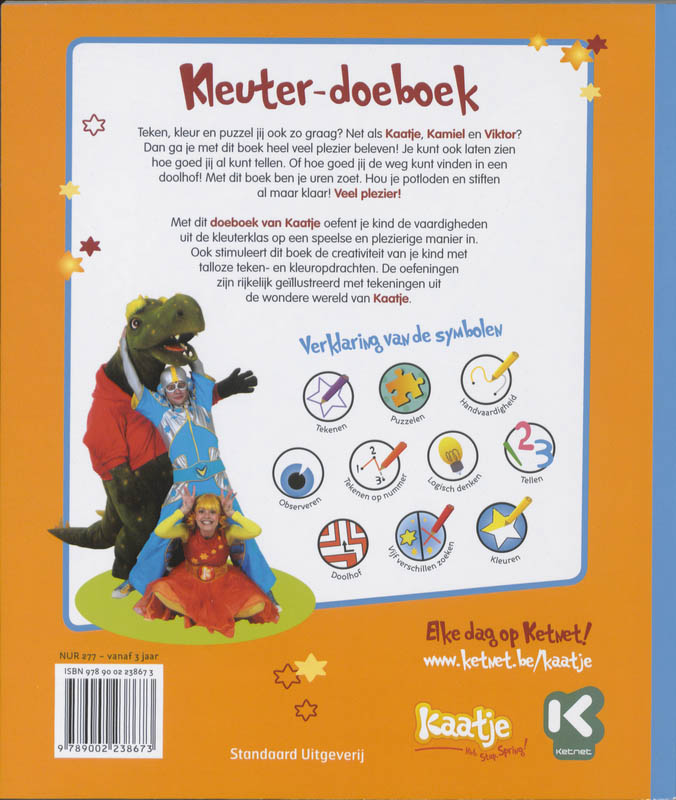 Achterkant van Kaatje Kleuter-doeboek