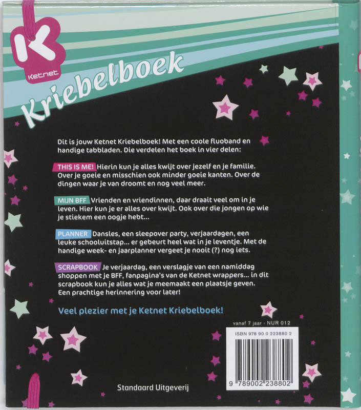 Achterkant van Kriebelboek