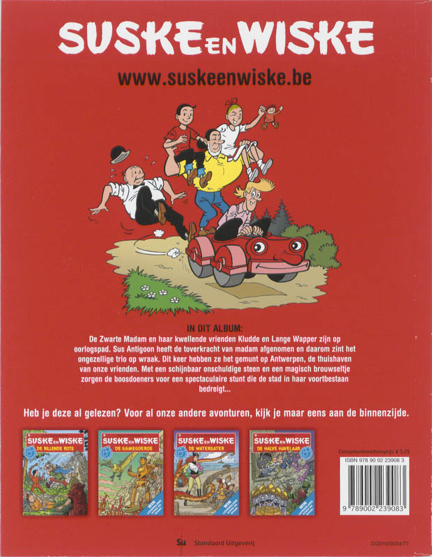 Achterkant van De stuivende stad