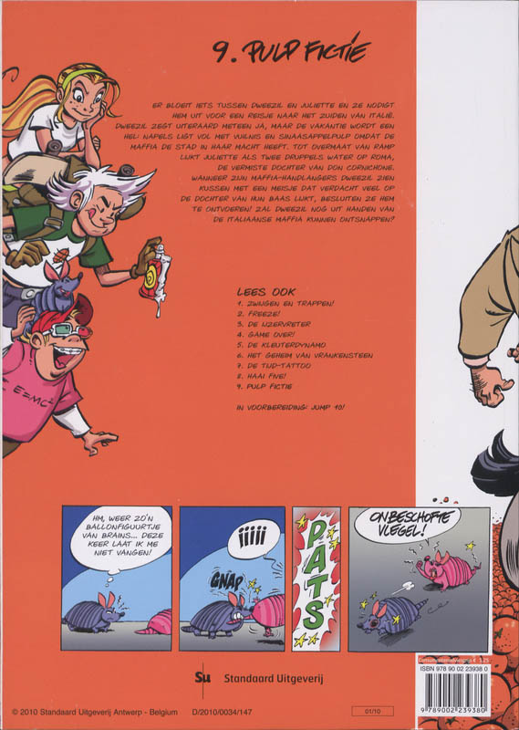 Achterkant van Pulp Fictie