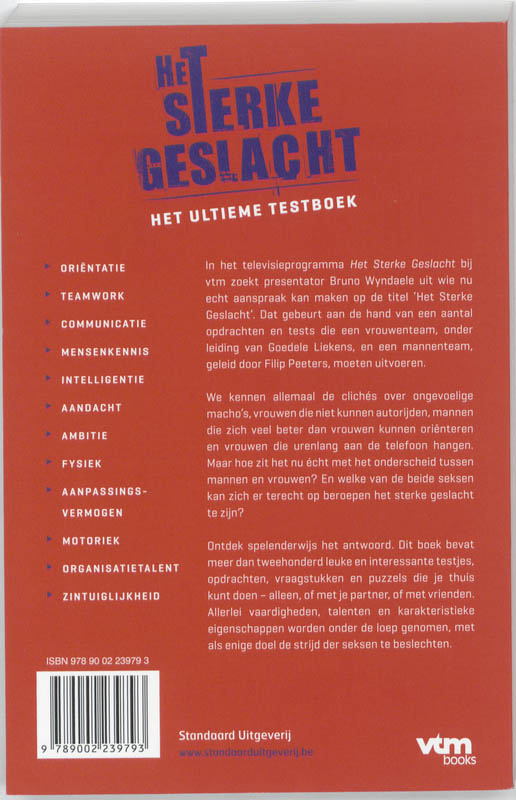 Achterkant van Het sterke geslacht