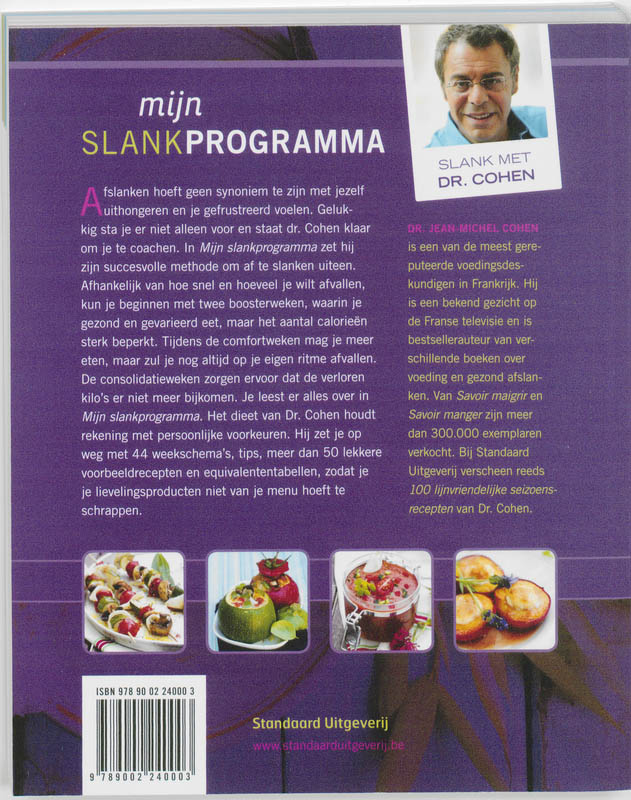 Achterkant van Mijn slankprogramma