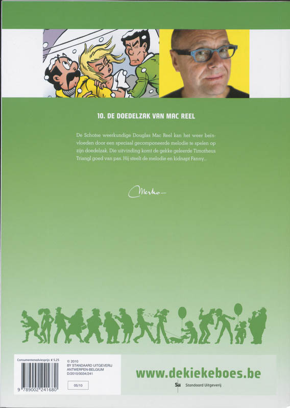 Achterkant van De doedelzak van Mac Reel