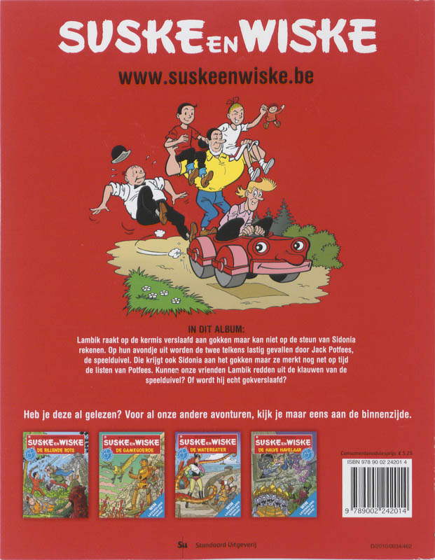 Achterkant van De gekke gokker