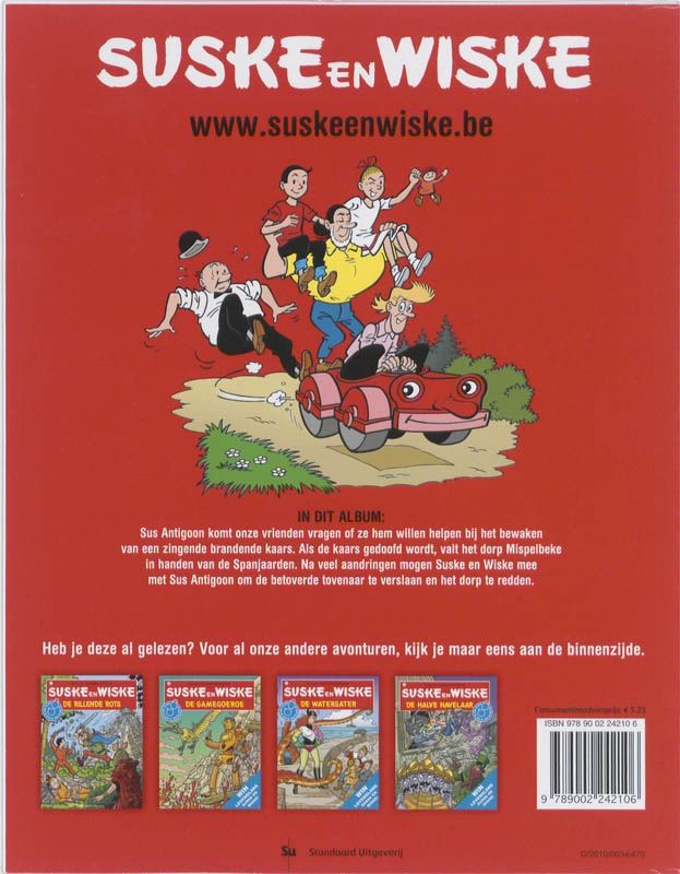 Achterkant van De zingende kaars