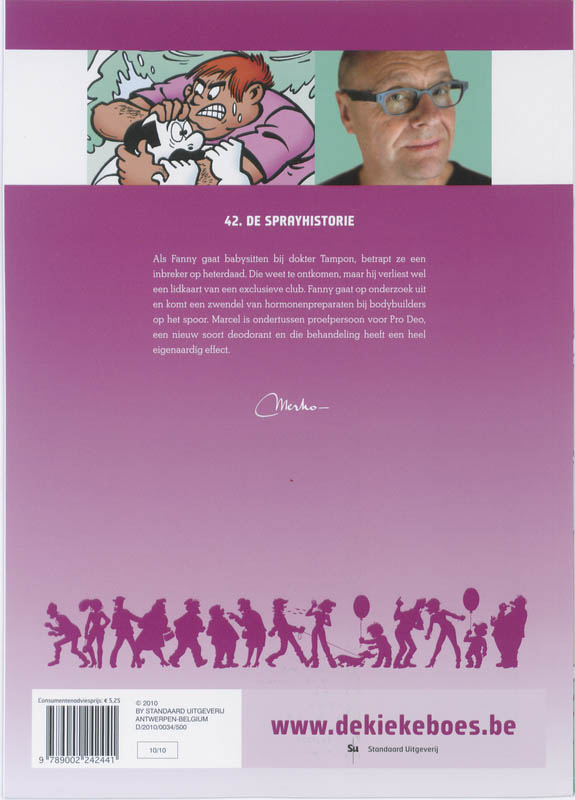 Achterkant van De spray-historie