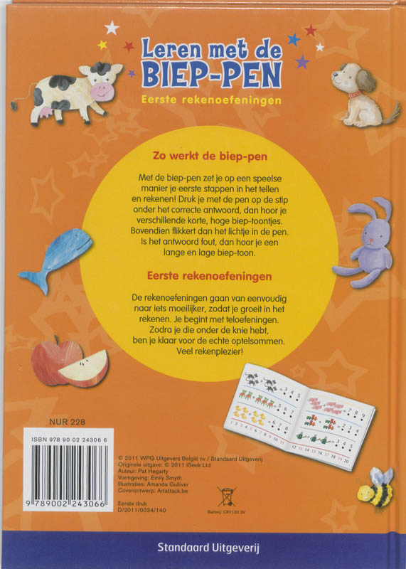Achterkant van Eerste rekenoefeningen