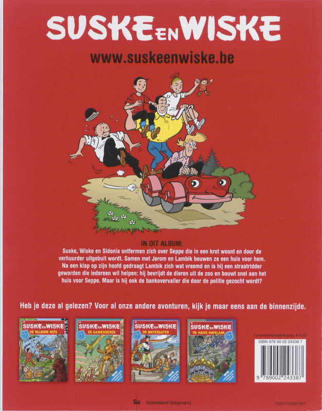 Achterkant van De straatridder
