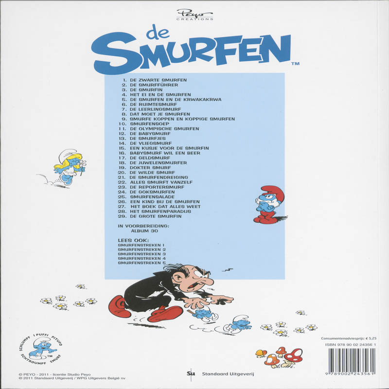 Achterkant van De Smurffurher