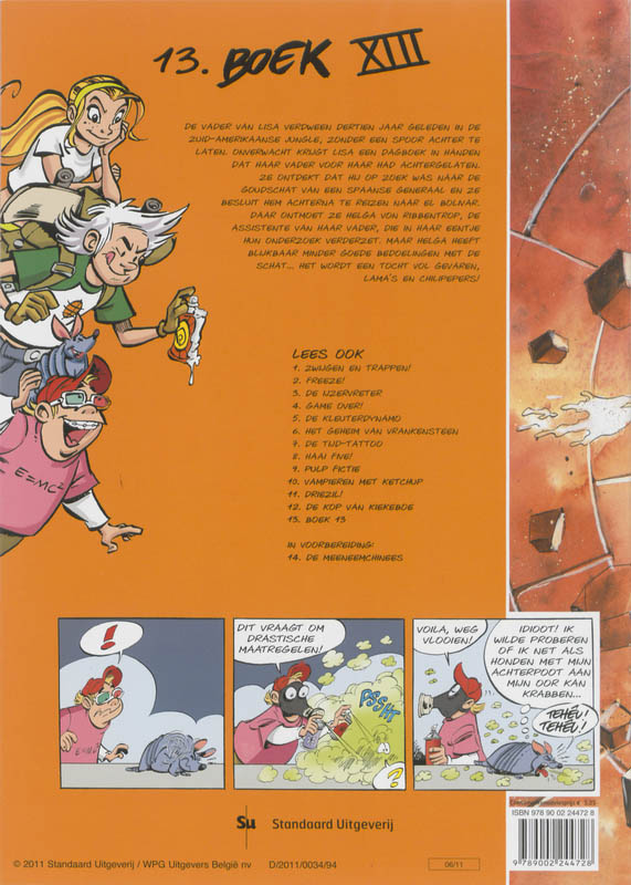 Achterkant van Boek XIII