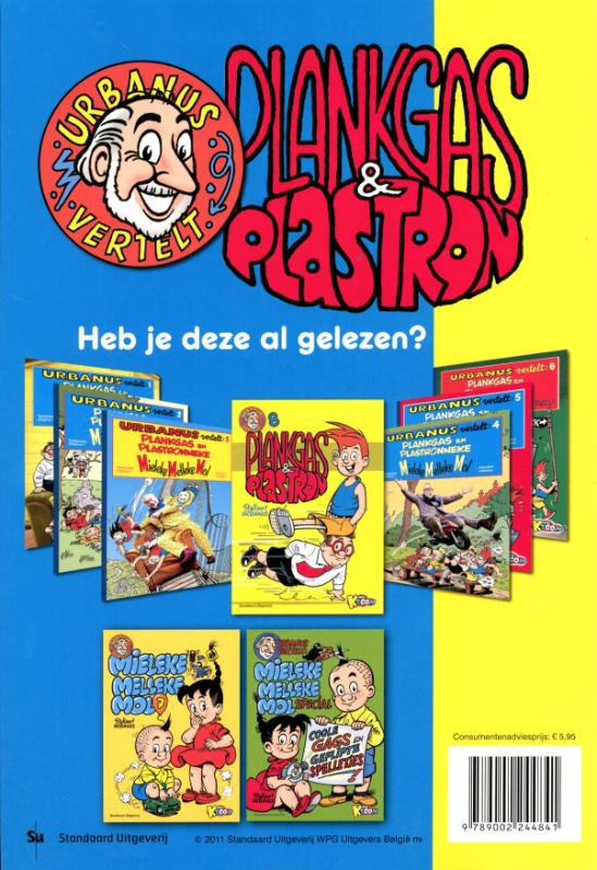 Achterkant van Plankgas en Plastron