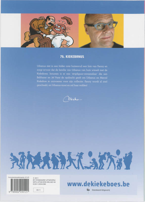 Achterkant van Kiekebanus