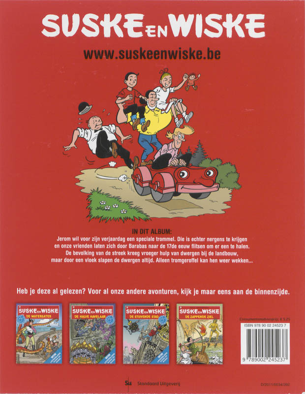 Achterkant van De toffe tamboer