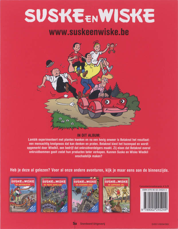 Achterkant van Suske en Wiske De botte botaknol