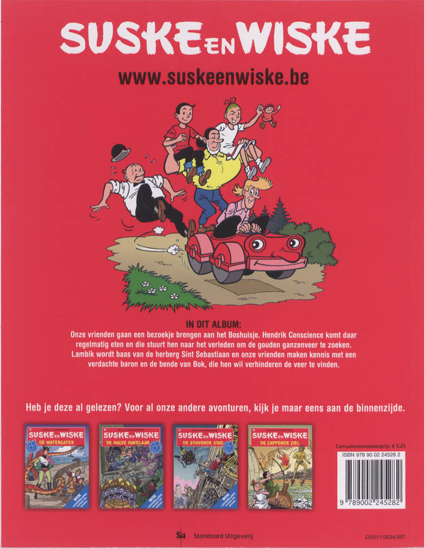 Achterkant van De gouden ganzeveer