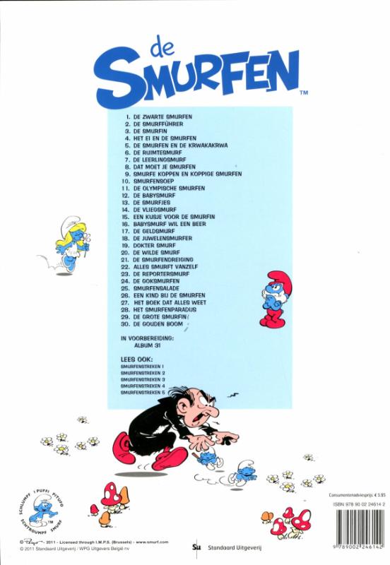 Achterkant van Smurfensoep