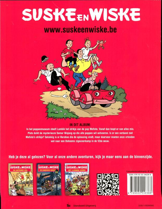 Achterkant van De poppenpakker