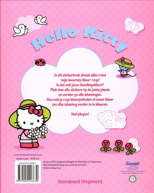 Achterkant van Stickerpret-ik hou van roze!