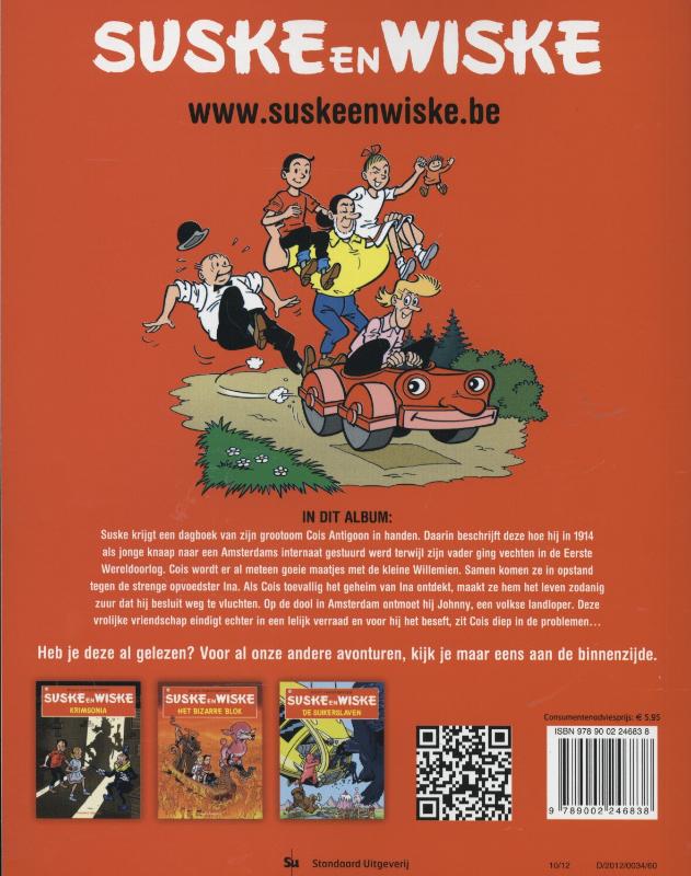 Achterkant van Suske de rat