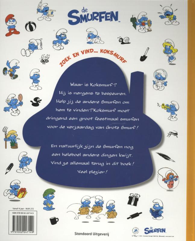 Achterkant van Zoek en vind... koksmurf
