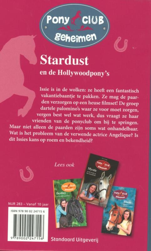 Achterkant van Stardust en de hollywoodpon's