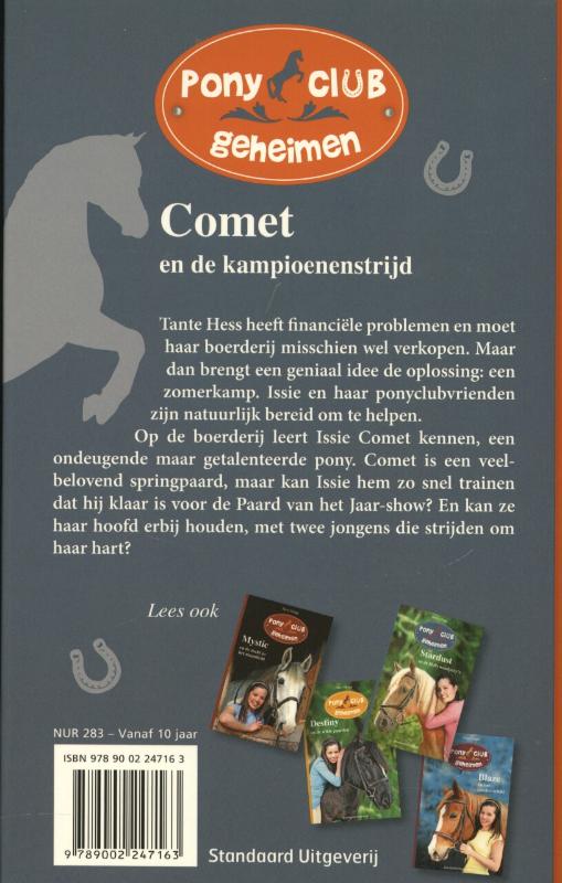 Achterkant van Comet en de kampioenenstrijd